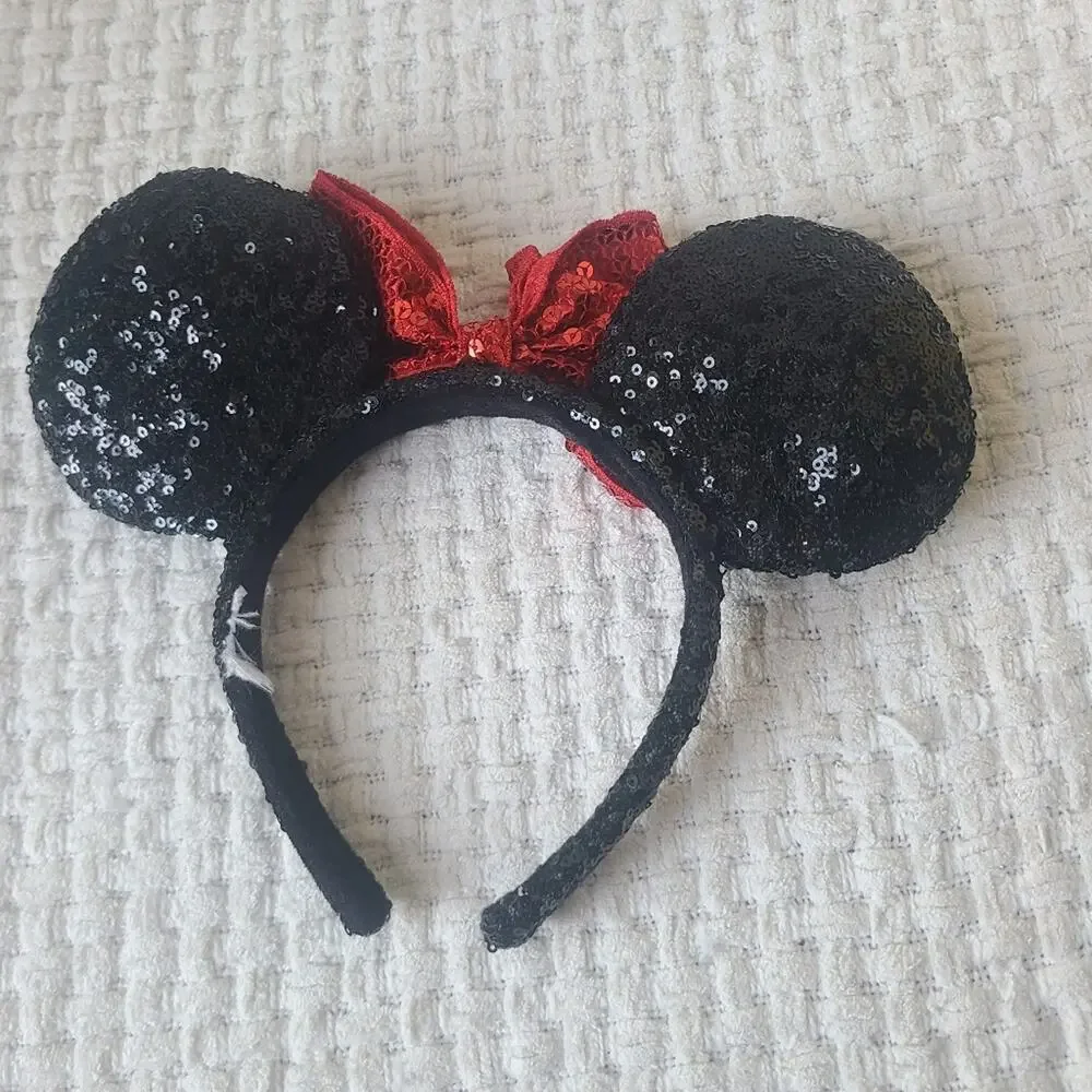 Disney Mini Mouse Ears Headband with Red Bow One Size Fits Most